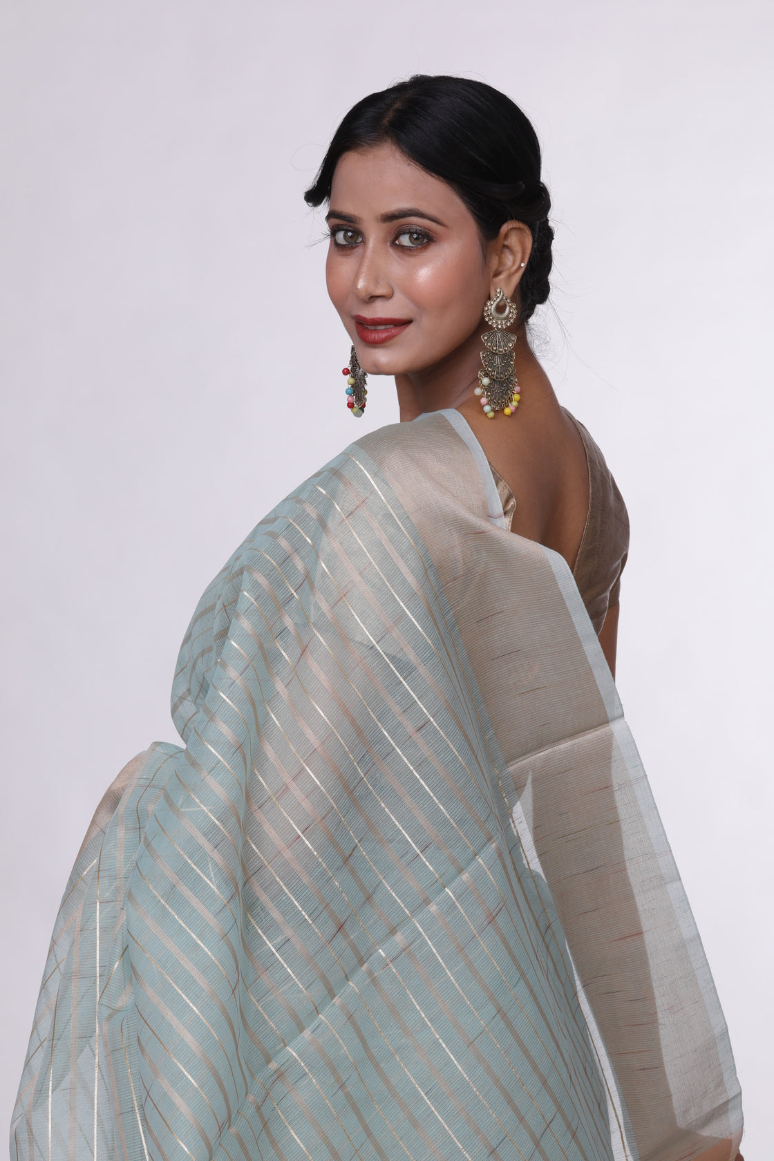 Soft Mint Banarasi Saree