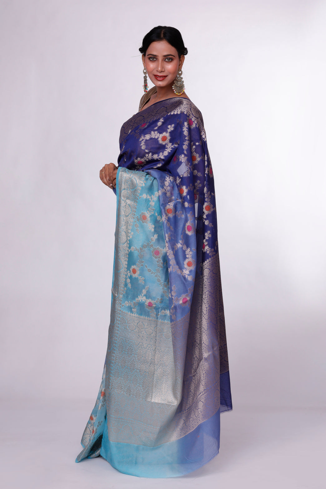 Blue Horizon Banarasi Saree
