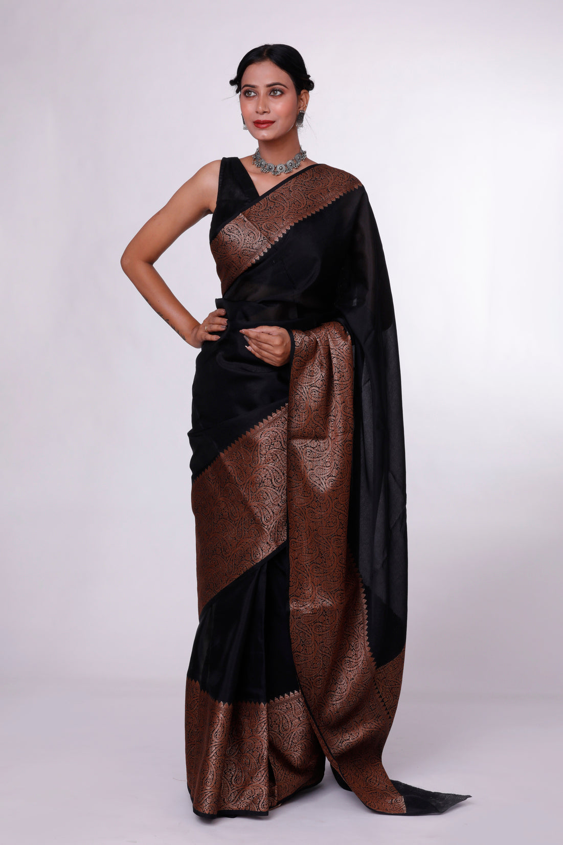 Copper Twilight Banarasi Saree