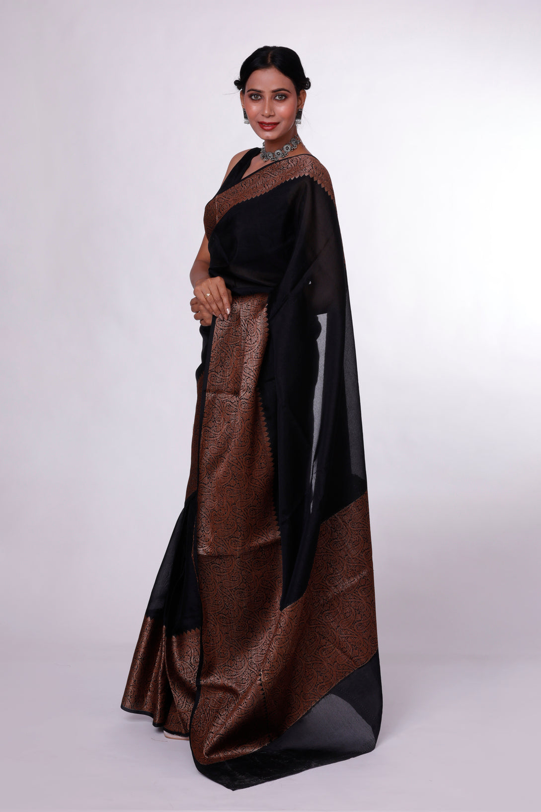 Copper Twilight Banarasi Saree