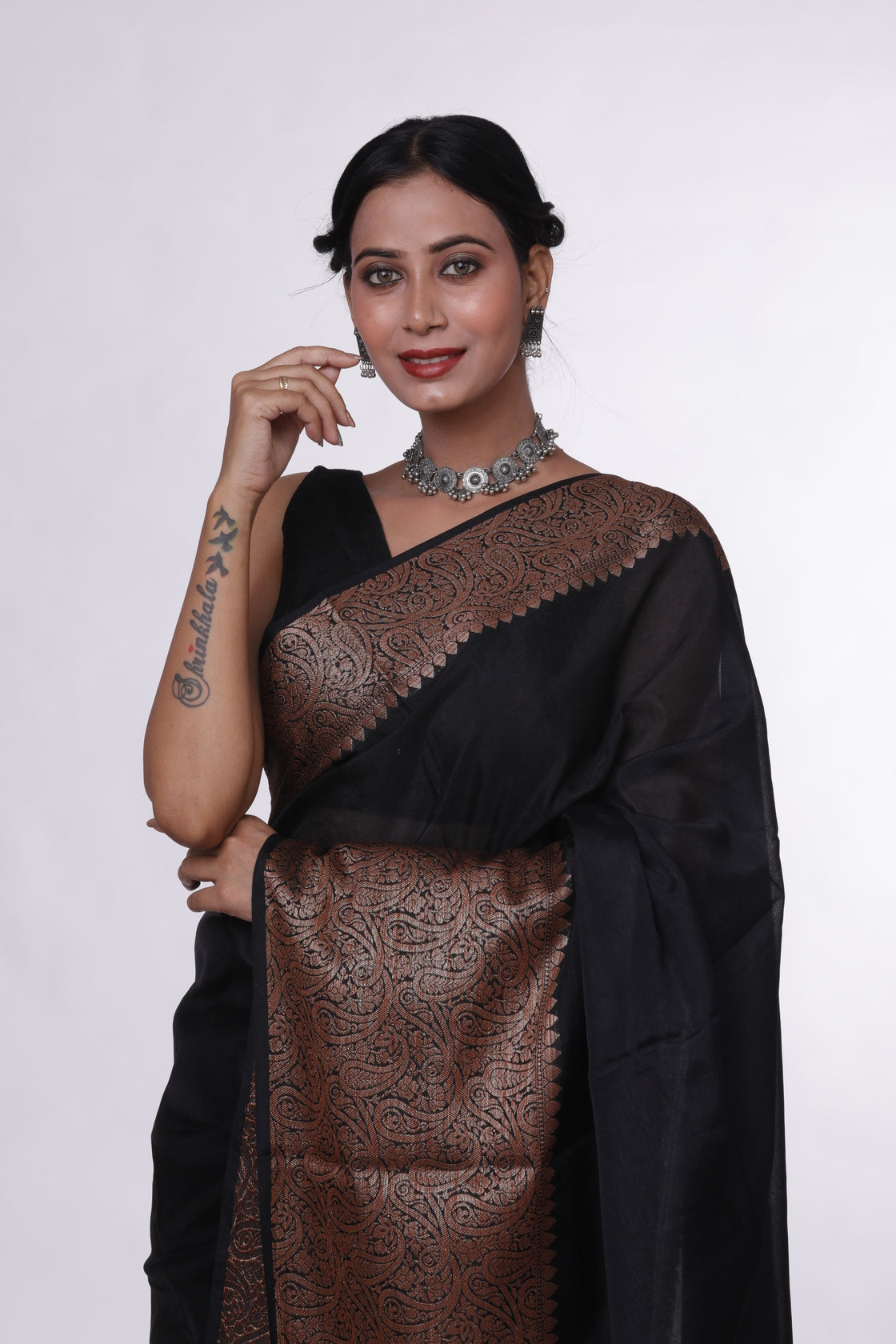 Copper Twilight Banarasi Saree