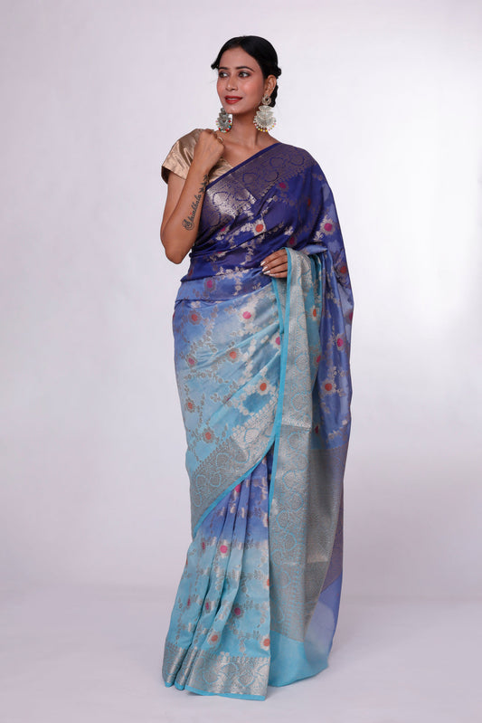 Blue Horizon Banarasi Saree