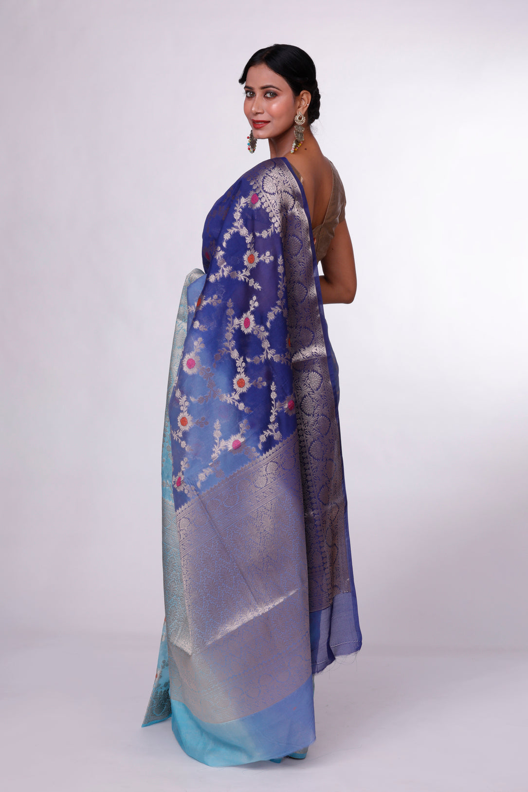 Blue Horizon Banarasi Saree