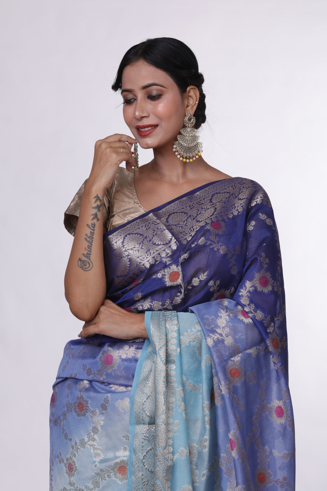 Blue Horizon Banarasi Saree